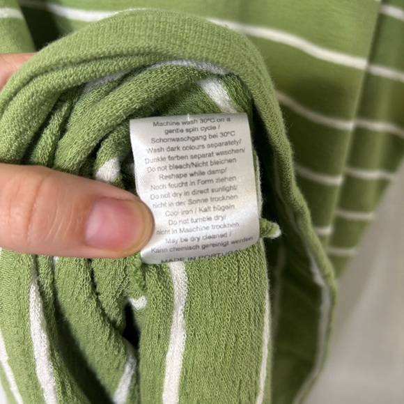 Wrap London Striped jersey dress Double cotton jersey
Apple Green US 16. - Picture 11 of 11